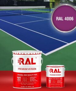 Sơn sân pickleball Epoxy hệ lăn RAL SPORT GUARD 4006 3 B30 Son san the thao Epoxy he lan RAL 4006 1