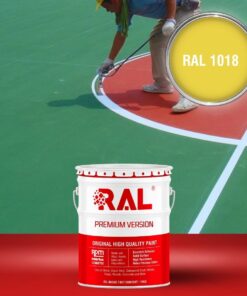 Sơn sân pickleball 2IN1 (Lót+phủ) RAL SPORT 2IN1 1018 3 B32 Son san the thao 2IN1 Lot phu RAL 1018 1