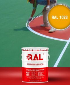 Sơn sân pickleball 2IN1 (Lót+phủ) RAL SPORT 2IN1 1028 3 B32 Son san the thao 2IN1 Lot phu RAL 1028 1