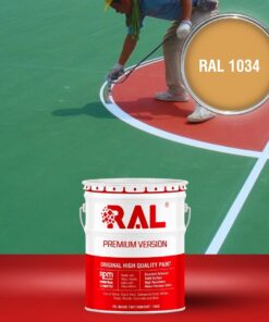 Sơn sân pickleball 2IN1 (Lót+phủ) RAL SPORT 2IN1 1034 3 B32 Son san the thao 2IN1 Lot phu RAL 1034 1