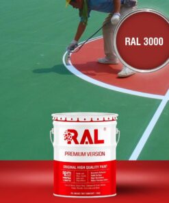 Sơn sân pickleball 2IN1 (Lót+phủ) RAL SPORT 2IN1 3000 3 B32 Son san the thao 2IN1 Lot phu RAL 3000 1