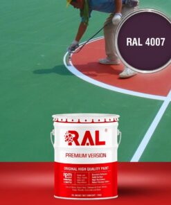 Sơn sân pickleball 2IN1 (Lót+phủ) RAL SPORT 2IN1 4007 3 B32 Son san the thao 2IN1 Lot phu RAL 4007 1