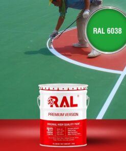 Sơn sân pickleball 2IN1 (Lót+phủ) RAL SPORT 2IN1 6038 3 B32 Son san the thao 2IN1 Lot phu RAL 6038 1