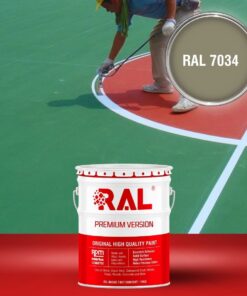 Sơn sân pickleball 2IN1 (Lót+phủ) RAL SPORT 2IN1 7034 3 B32 Son san the thao 2IN1 Lot phu RAL 7034 1