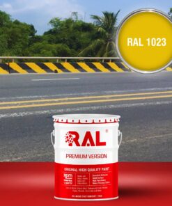 Sơn bó vỉa bê tông Acrylic RAL RASIDE 1023 3 C14 Son bo via Acrylic RAL 1023 1