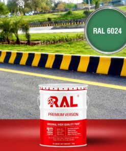 Sơn bó vỉa bê tông Alkyd kinh tế RAL RASIDE SMOOTH 6024 3 C16 Son bo via Alkyd kinh te RAL 6024 1