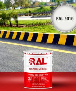 Sơn bó vỉa bê tông Alkyd kinh tế RAL RASIDE SMOOTH 9016 3 C16 Son bo via Alkyd kinh te RAL 9016 1