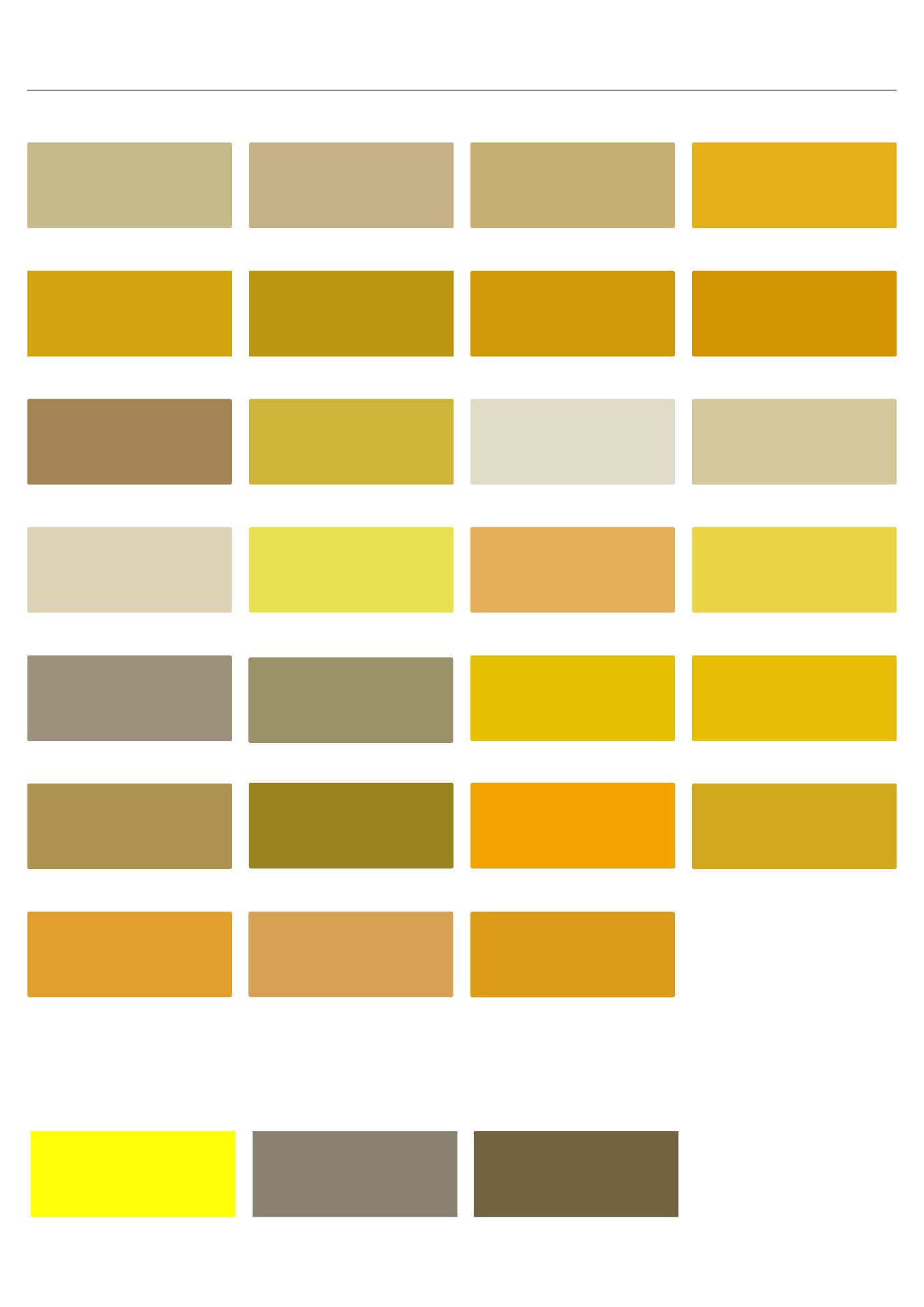 Bảng Màu Sơn Epoxy RAL Nhóm Màu Vàng – Chuẩn Màu Sơn Epoxy Quốc Tế 2 bang mau son epoxy ral nhom mau vang2