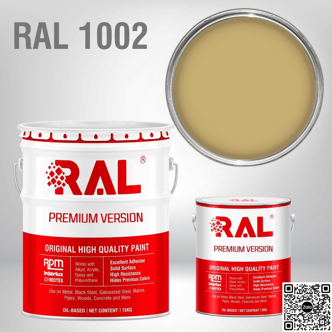 Sơn sàn công nghiệp Epoxy hệ lăn RAL RAFLOOR GUARD RAL 1002 1 RAL 1002 1