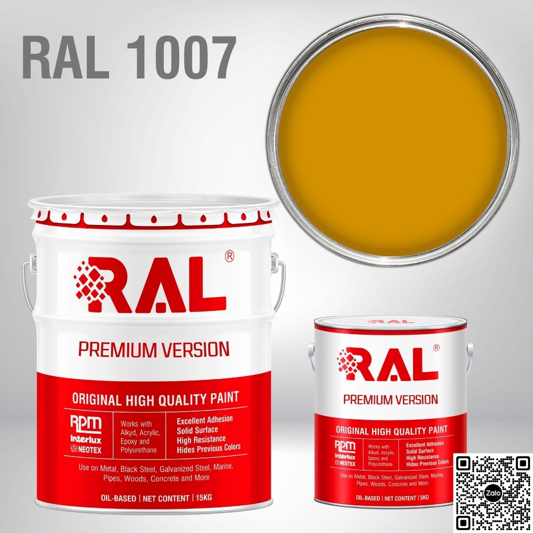 Sơn sàn công nghiệp Epoxy hệ lăn RAL RAFLOOR GUARD RAL 1007 1 RAL 1007