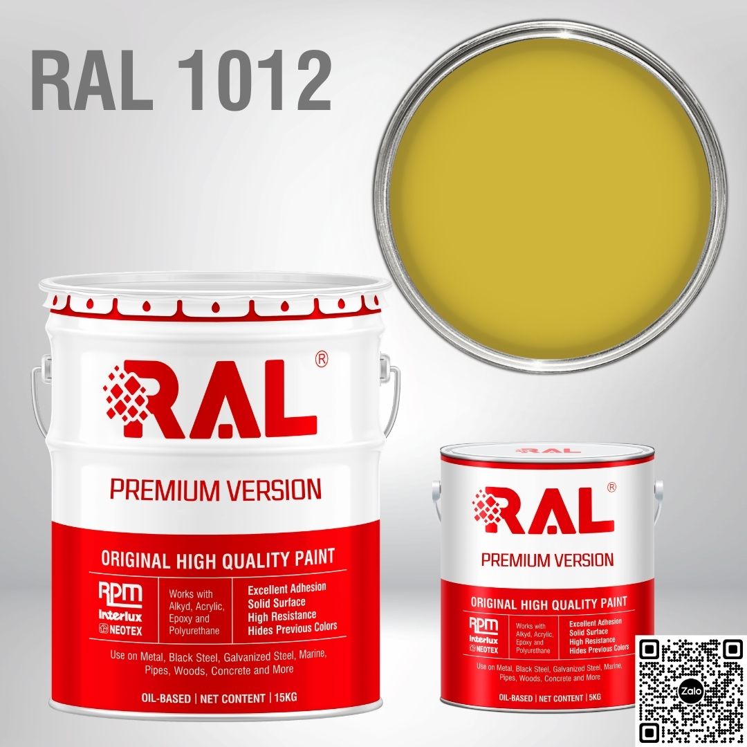 Sơn sàn công nghiệp Epoxy hệ lăn RAL RAFLOOR GUARD RAL 1012 1 RAL 1012 1