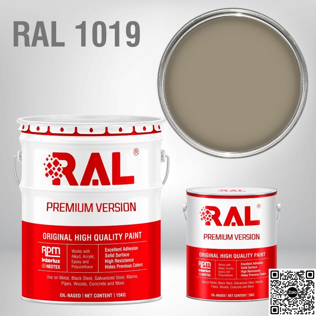 Sơn sàn công nghiệp Epoxy hệ lăn RAL RAFLOOR GUARD RAL 1019 1 RAL 1019 1