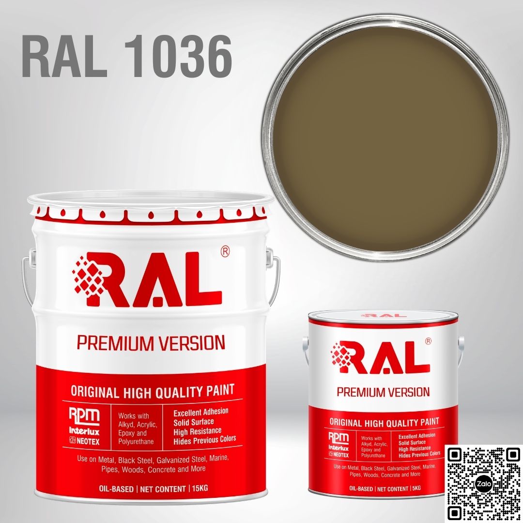 Sơn sàn công nghiệp Epoxy hệ lăn RAL RAFLOOR GUARD RAL 1036 1 RAL 1036