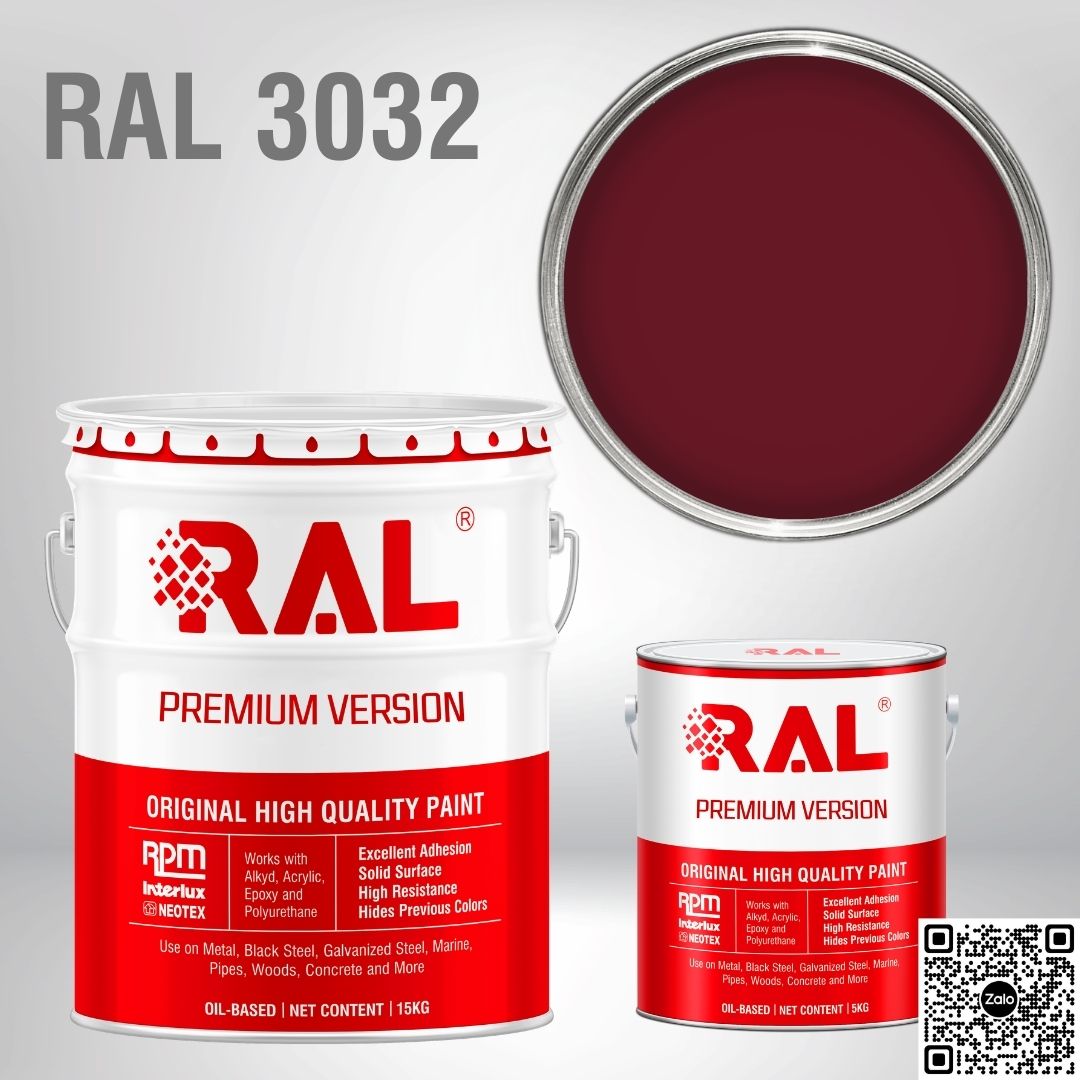 Sơn sàn công nghiệp Epoxy hệ lăn RAL RAFLOOR GUARD RAL 3032 1 RAL 3032