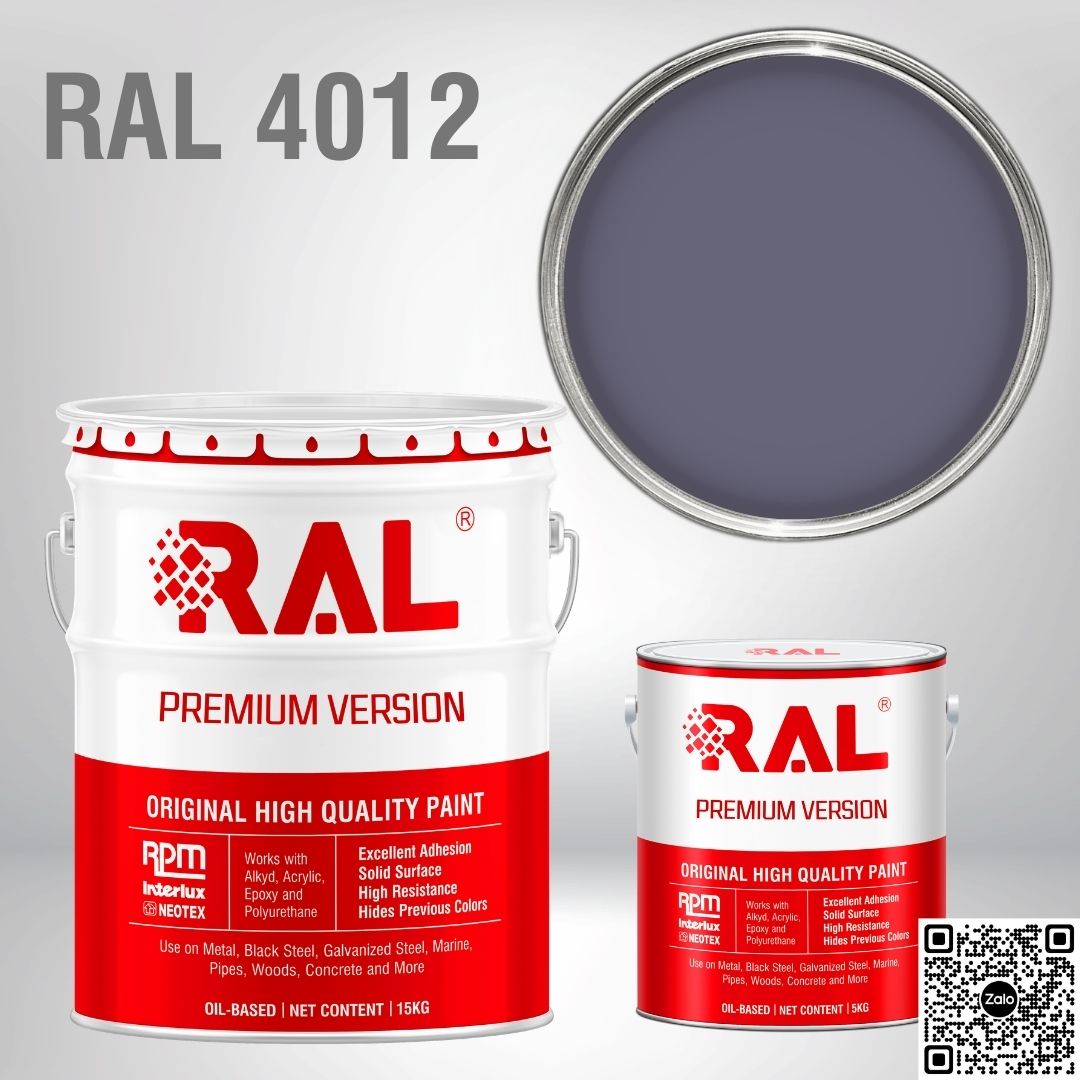 Sơn sàn công nghiệp Epoxy hệ lăn RAL RAFLOOR GUARD RAL 4012 2 RAL 4012