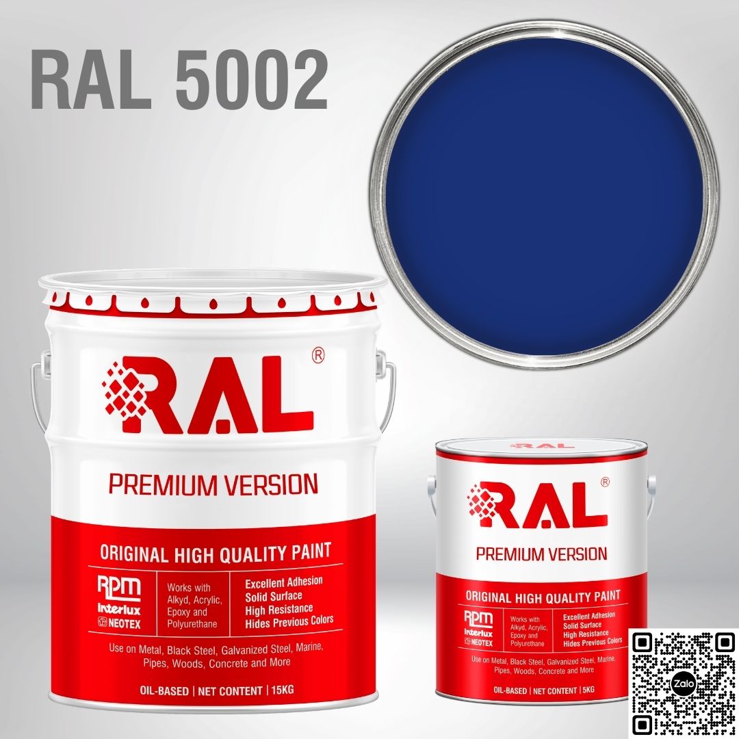 Sơn sàn công nghiệp Epoxy hệ lăn RAL RAFLOOR GUARD RAL 5002 2 RAL 5002