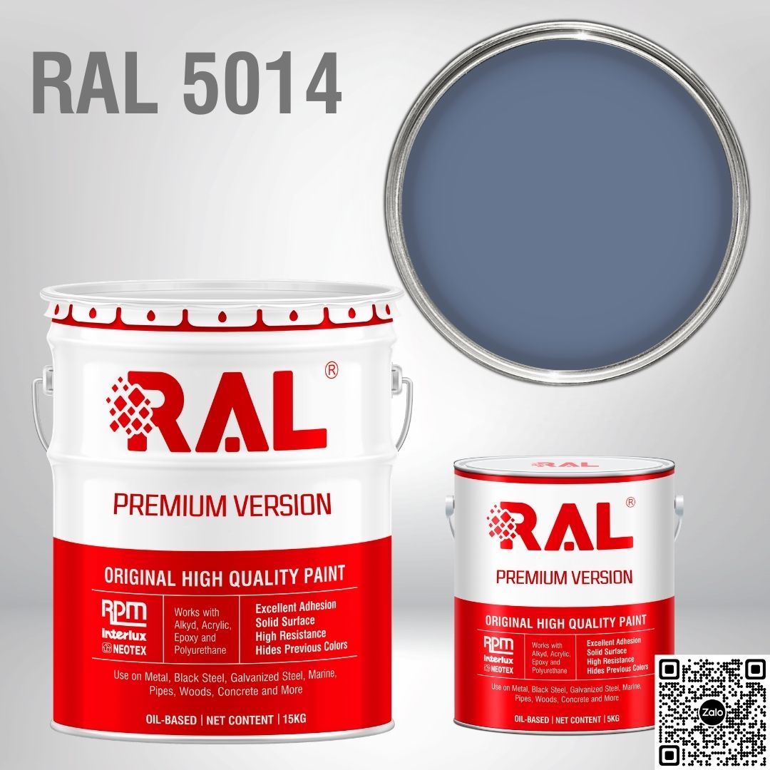 Sơn sàn công nghiệp Epoxy hệ lăn RAL RAFLOOR GUARD RAL 5014 1 RAL 5014