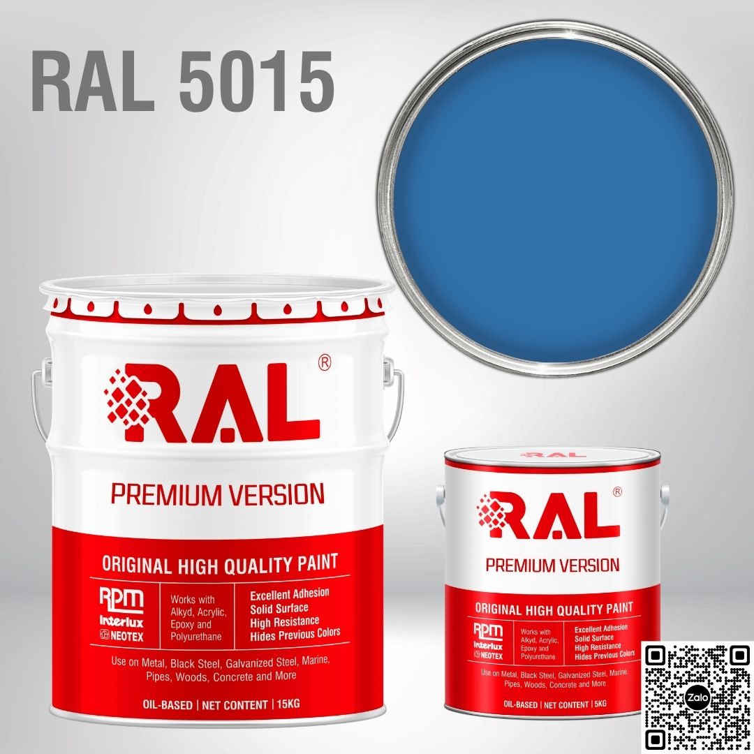 Sơn sàn công nghiệp Epoxy hệ lăn RAL RAFLOOR GUARD RAL 5015 1 RAL 5015