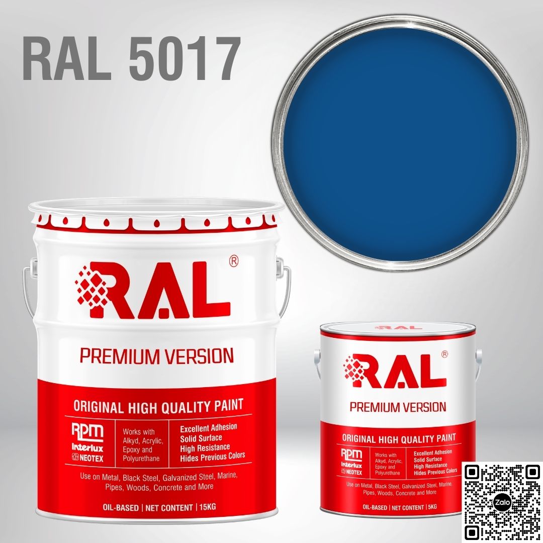 Sơn sàn công nghiệp Epoxy hệ lăn RAL RAFLOOR GUARD RAL 5017 1 RAL 5017