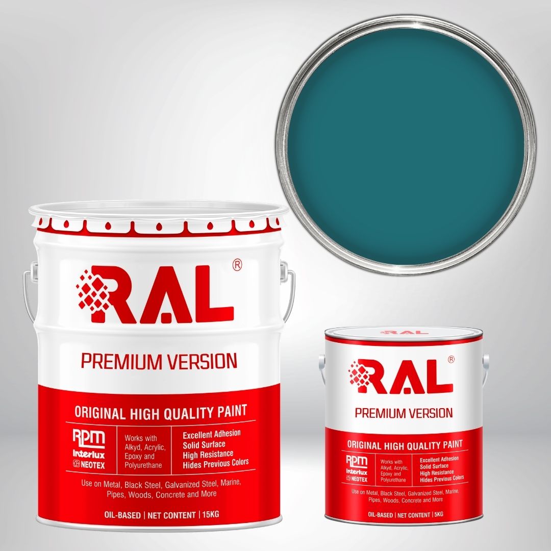 Sơn sàn công nghiệp Epoxy hệ lăn RAL RAFLOOR GUARD RAL 5021 2 RAL 5021 1