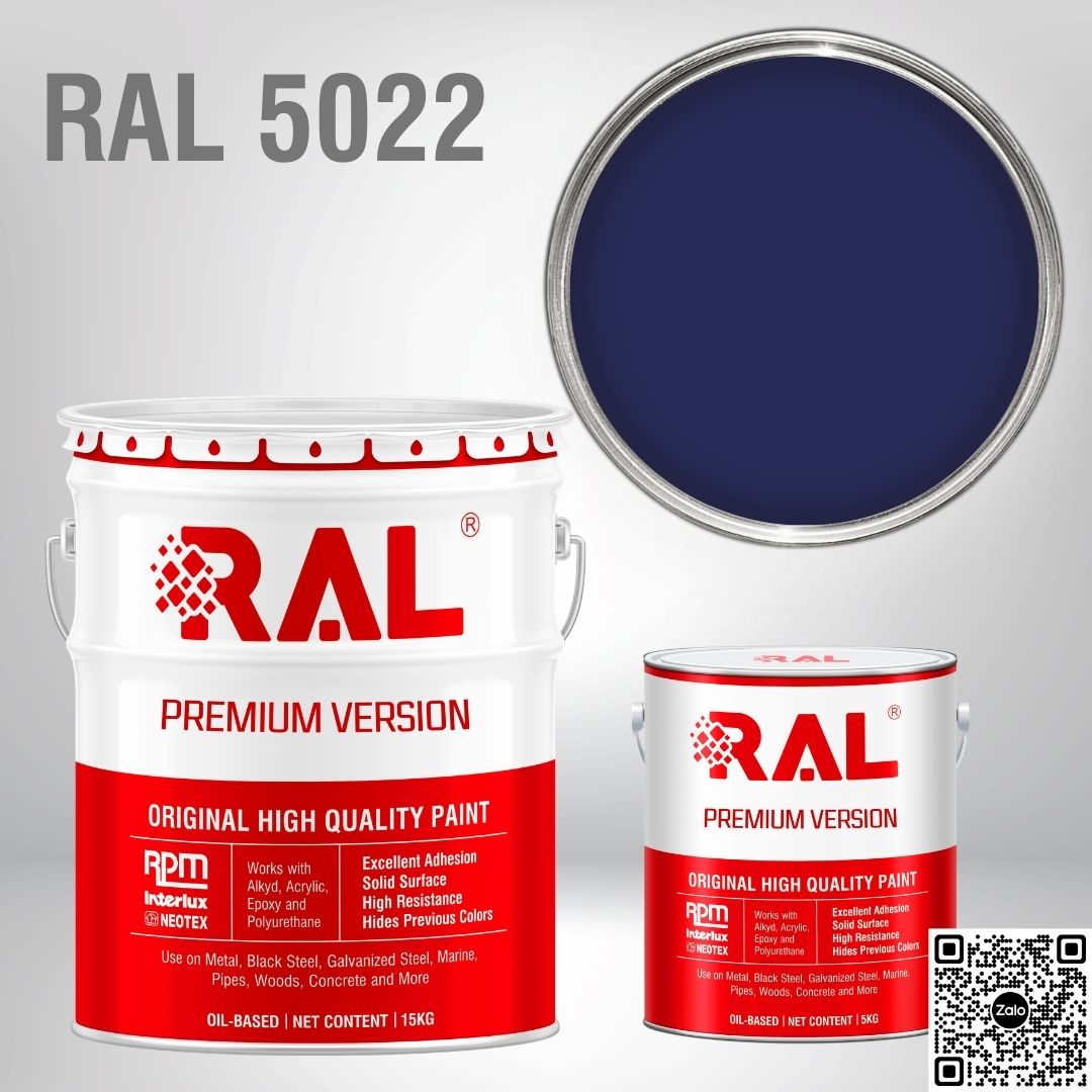 Sơn sàn công nghiệp Epoxy hệ lăn RAL RAFLOOR GUARD RAL 5022 1 RAL 5022
