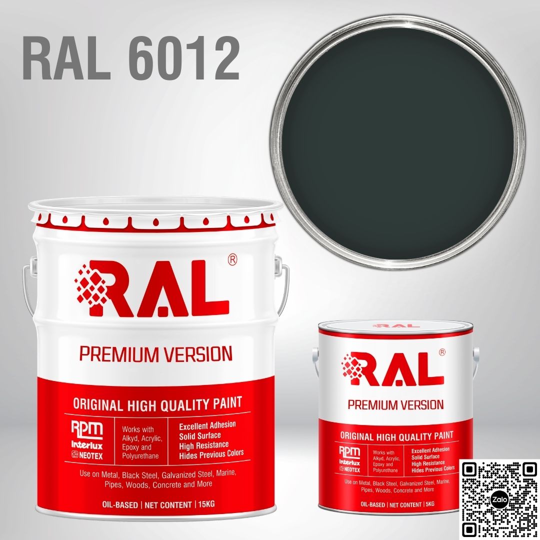 Sơn sàn công nghiệp Epoxy hệ lăn RAL RAFLOOR GUARD RAL 6012 2 RAL 6012