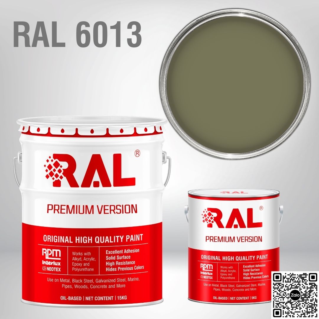 Sơn sàn công nghiệp Epoxy hệ lăn RAL RAFLOOR GUARD RAL 6013 2 RAL 6013
