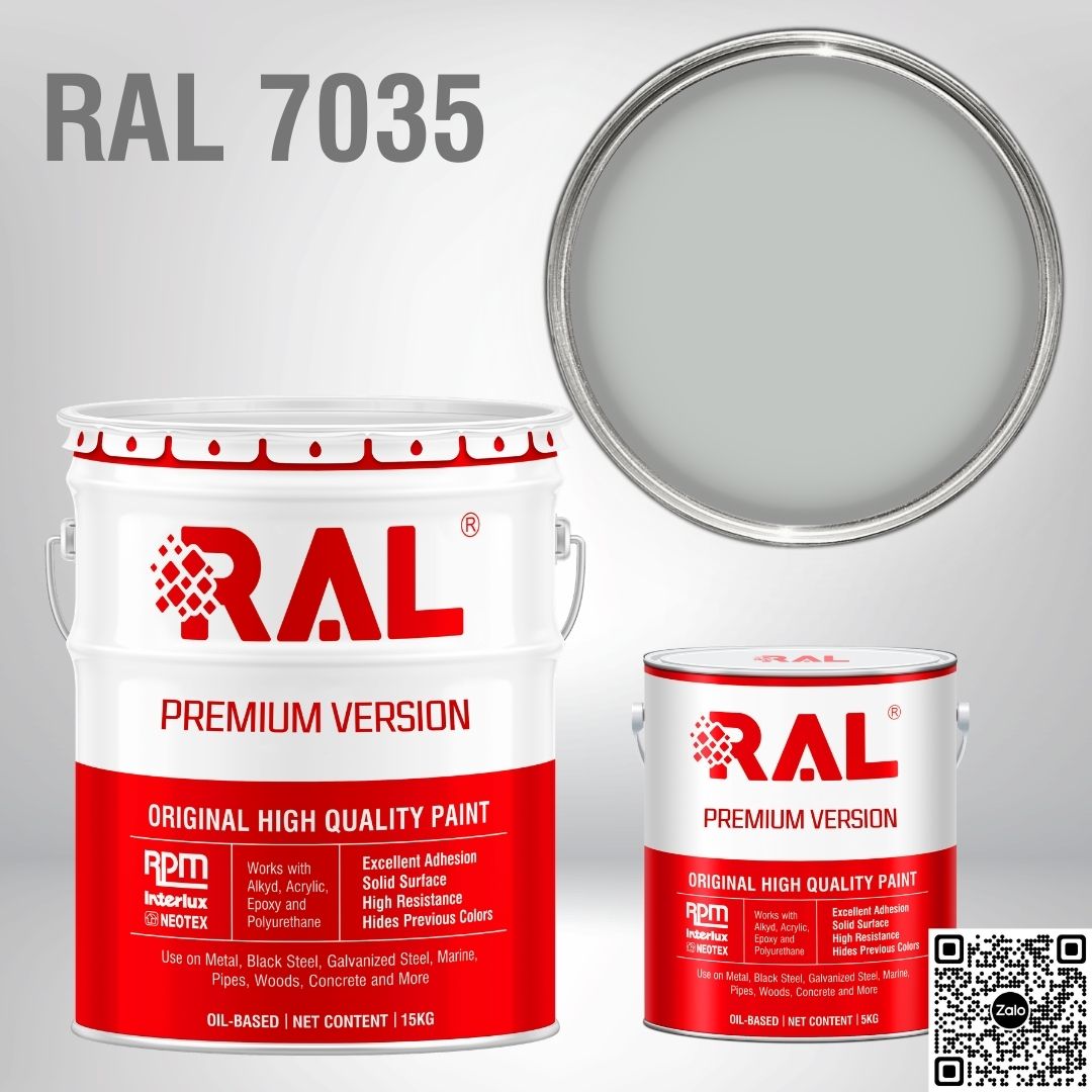 Sơn sàn công nghiệp Epoxy hệ lăn RAL RAFLOOR GUARD RAL 7035 2 RAL 7035
