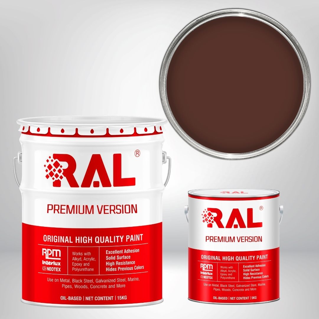 Sơn sàn công nghiệp Epoxy hệ lăn RAL RAFLOOR GUARD RAL 8015 2 RAL 8015 1